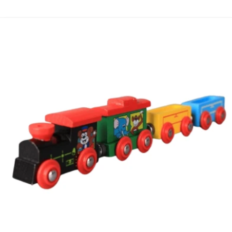 FFunwood Games Magnetic Train Toys for Kids, Multicolour