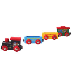 FFunwood Games Magnetic Train Toys for Kids, Multicolour