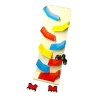 Funwood Games Wooden Small Slippery Cars Race Track Playset - Multi-Colour